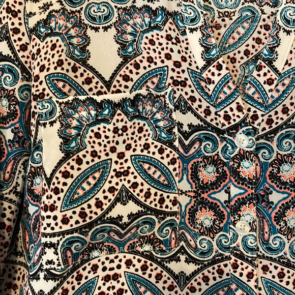 🛍 [handed down] Express | Portofino Shirt button up blouse adjustable sleeves - Picture 4 of 8